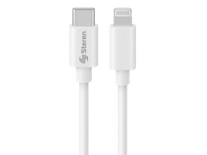 Steren - Cable Pod 460 - Tipo C a Lightning | Negro