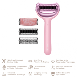 Rodillo Facial y Corporal Micrag Rosado