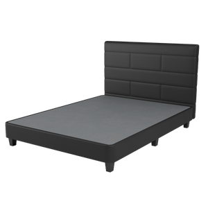 Cama Chaide y Chaide Boston Negro Mate 2 Plz