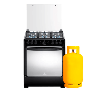 Indurama - Cocina a Gas SORRENTO ZFO C30 S01 | Negro