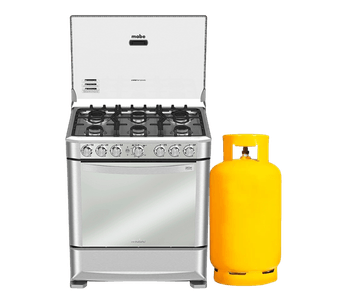 Mabe - Cocina a gas 76cm EM7630FX0 | Acero Inoxidable