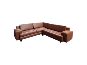 Sofá en L Mx Muebles Cleveland Ii 6P-8Jsc0C6 Café