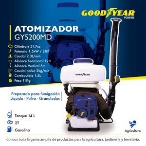 Nebulizadora Goodyear Gy5200Md 14L Polvo y Líquido