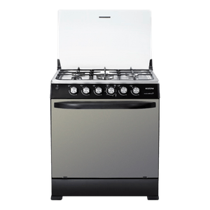 Cocina a Gas 5Q Ecoline Macarena Negro Mate