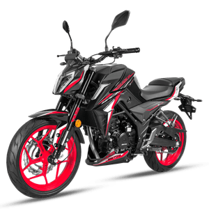 Moto Deportiva Daytona Dy300 Superwolf Negro/Rojo 2025