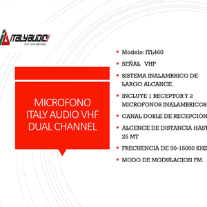 Italy Audio - Micrófono Itl460 | Negro