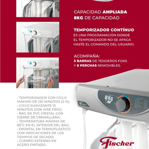 Secadora Eléctrica Fischer Fssil 17 Libras
