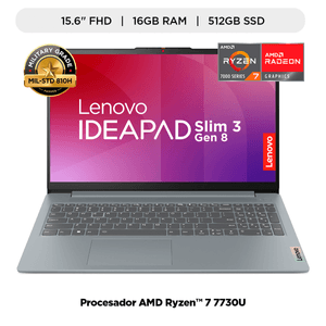 Laptop Lenovo Ideapad Slim 3 Ryzen 7-7730U | 16/512 GB