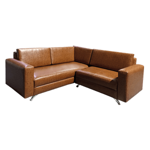 Sofá en L Mx Muebles New Yersey 5P-R27 Café