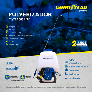 Pulverizador Goodyear Gy2525Sps 25L Motor 2T