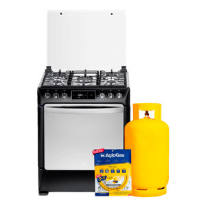 Indurama - Cocina a Gas Niza Zafiro 30" | Negro