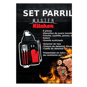 Set Parrillero Master Kitchen 8 Pzas