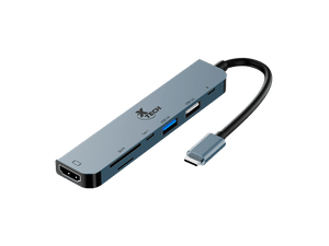 Adaptador Xtech Multipuerto Xtc-571 7 En 1 Gris