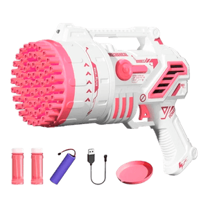 Pistola de Burbujas Úpale Rosa Plus 69 Orificios