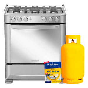 Mabe - Cocina a gas EM7625FX0 5Q | Inox