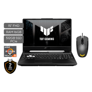 Laptop Asus Ryzen5 Asus Tuf Gaming A15
Fa506Nf-Hn031 - 15.6" | 16/512GB
