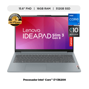 Laptop Lenovo I7-13620H Ideapad Slim 3-15Irh8 | 16/512GB