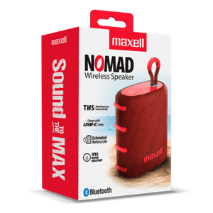 Parlante Portátil Maxell BT-NOMAD Rojo