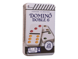 Juego Domino D6 - Caja Metal