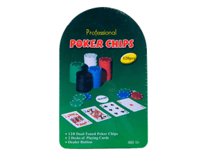Juego Professional Poker Chips 120 Pzas