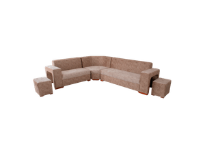 Juego de Sala Mx Muebles Baltra Crema/Café
