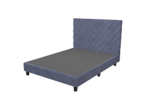 Cama Chaide Paris 2.5 Plz Azul