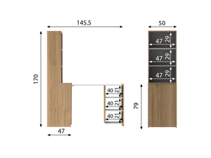 Escritorio Plegable Monarca E00E136Rk
