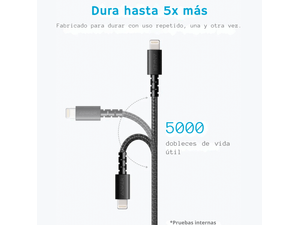 Cable Usb-A a Lightning Anker Powerline Select+ Negro