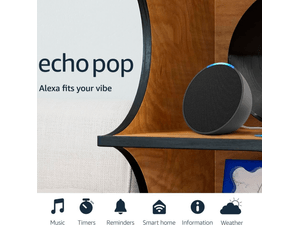Parlante Smart Amazon Echo Pop B09Wnk39Jn Carbón