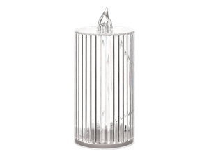 Adorno de Velas a Pilas Transparente
