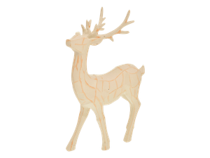 Adorno Nav.Dec Reno Resina Tg607256 Blanco