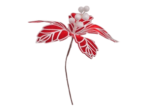 Flor Nav.Artificial Es26457 Roja/Blanco