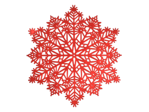 Individual Plast.Nav.Redondo (38Cm) Rojo