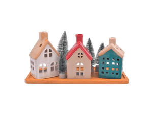 Porta Vela Cerámica Ref:My24004 Multicol