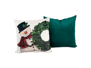Setx2 Cojín Encanto Navideño Snowman 40X40