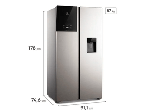 Refrigeradora Side By Side Electrolux Ers65F1Q5Bi 611 Litros