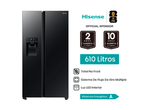 Refrigeradora Side By Side Hisense Hs-Rs535P5I1A 610 Litros